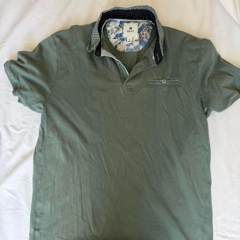 Next Men's Green and Khaki Polo-shirts
